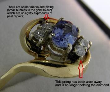 Delicate Prong Repair – Laser Jewelry Solder Repairs