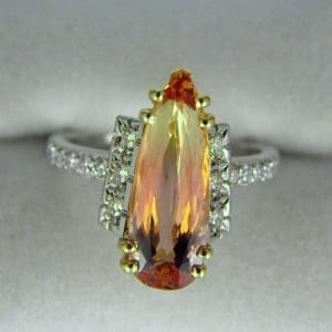 The Imperial Topaz Bicolor ring is exactly what you thought it might be: a Topaz with Two Colors and not one.