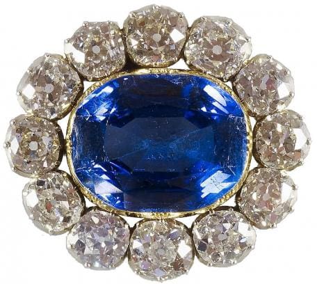 blue' gift from Albert, the sapphire brooch