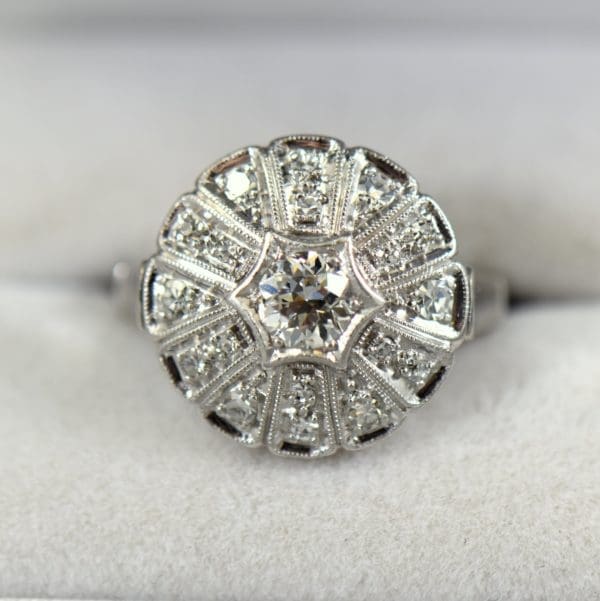 1930s Round Domed Diamond Ring 1