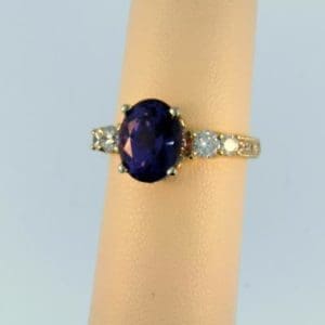 Amazing Color Change Spinel Ring