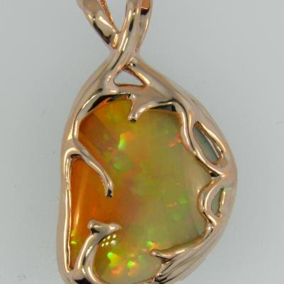 Custom Ethiopian Opal Pendant