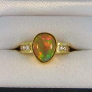 Custom Ethiopian Opal Ring