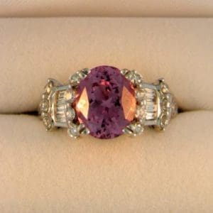 Flashy Pink Spinel Ring