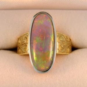 Large Australian Opal Ring