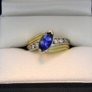 Marquis Blue Sapphire Ring