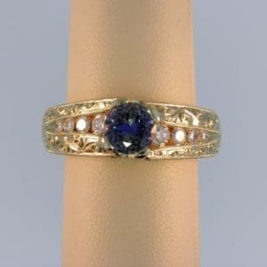 Mens Bicolor Sapphire Ring