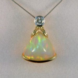 Trillion Ethiopian Opal Pendant