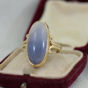 Vintage Ellensburg Blue Agate Ring 1
