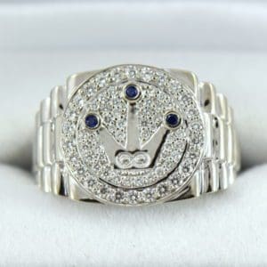 Custom Gents Rolex Inspired Diamond RIng.JPG