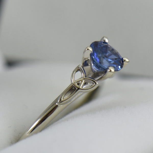 1ct Round Blue Sapphire Solitaire Ring with Celtic Trinity Accents 3.JPG