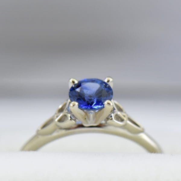 1ct Round Blue Sapphire Solitaire Ring with Celtic Trinity Accents 4.JPG