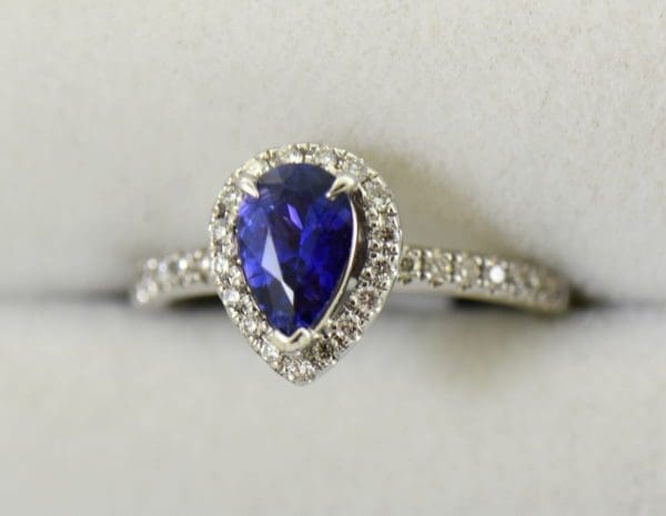 Blue Violet Pear Sapphire Halo Engagement Ring.JPG