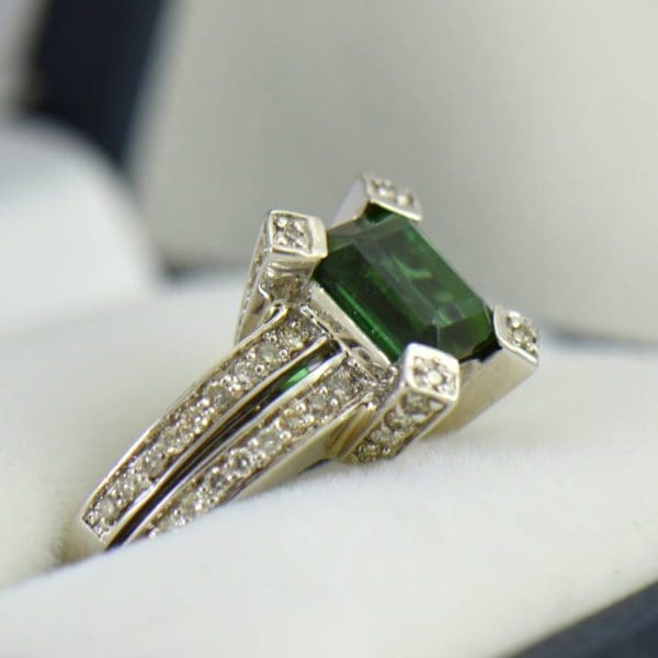modern estate emerald cut green tourmaline ring 2.JPG