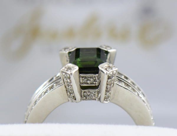 modern estate emerald cut green tourmaline ring 5.JPG