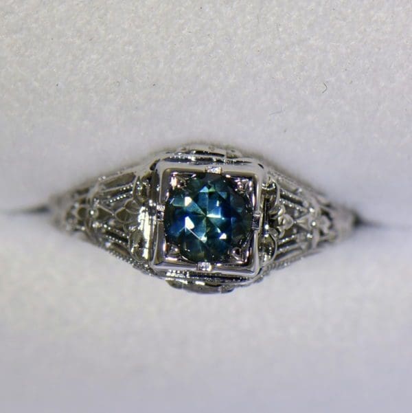 Teal Montana Sapphire Art Deco Engagement Ring 2.JPG