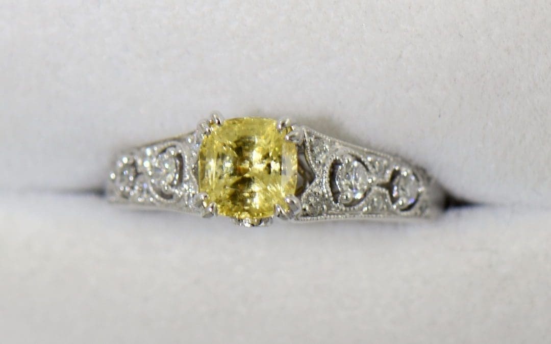Yellow Sapphire Rings Engagement