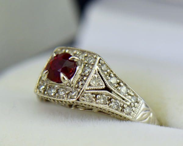 Vintage Style Halo Ruby Ring 2.JPG