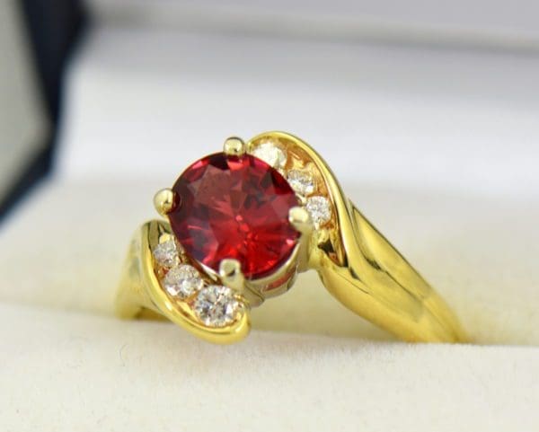 2ct Burmese Red Spinel in 18k yellow gold ring 3.JPG