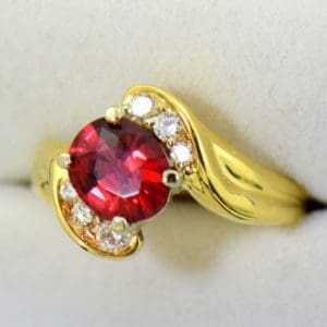 2ct Burmese Red Spinel in 18k yellow gold ring 4.JPG