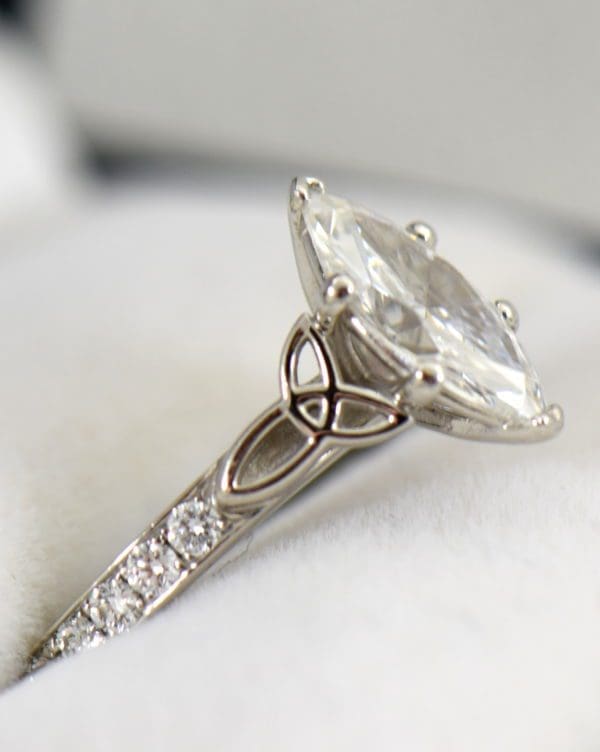 GIA 1.15ct F VS2 Marquise Diamond Ring in platinum with celtic details 2.JPG