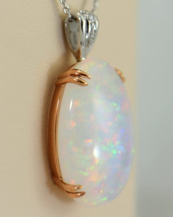 Huge Pinfire Crystal Opal Diamond Pendant in White Rose Gold 3.JPG