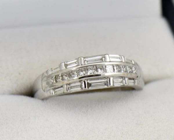 Wide Diamond Channel Band with Princess and Baguettes in 18k.JPG