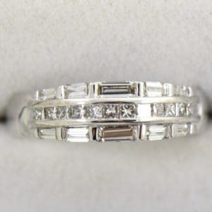 Wide Diamond Channel Band with Princess and Baguettes in 18k 3.JPG