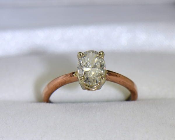 1ct oval diamond solitaire rose gold engagement ring 6.JPG