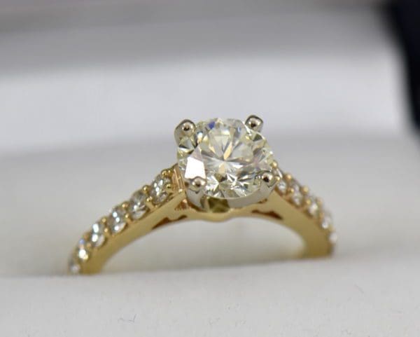 Yellow Gold accented solitaire engagement ring with 1.50ct vs kl round diamond.JPG