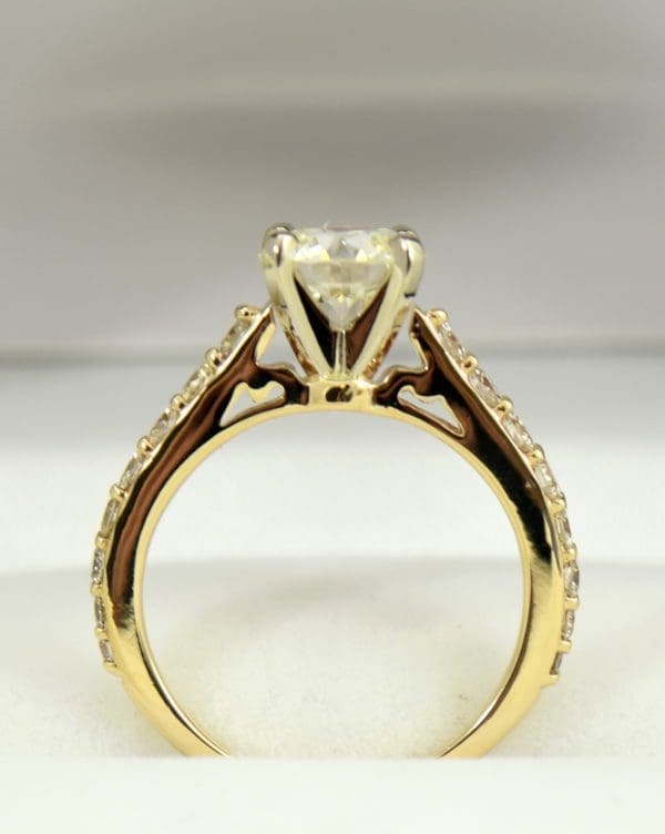 Yellow Gold accented solitaire engagement ring with 1.50ct vs kl round diamond 4.JPG