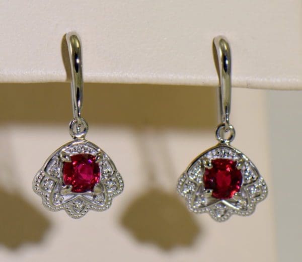 custom vintage style white gold pendant earring set with burmese jedi red spinels 9.JPG