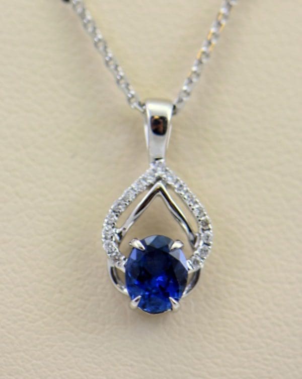 Dainty Blue Sapphire Diamond Embrace Pendant 5.JPG