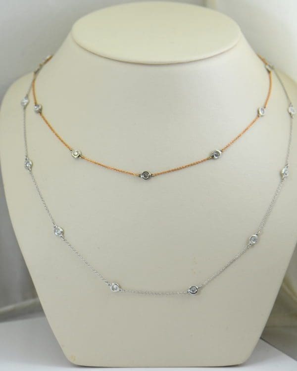 Diamonds By The Yard Necklaces In White Rose Gold.JPG