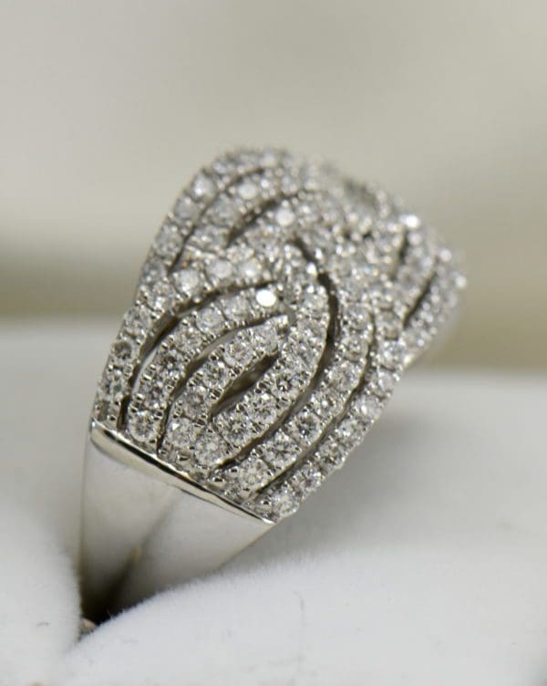 diamond right hand ring with basket weave pattern 1.37ctw white gold 2.JPG
