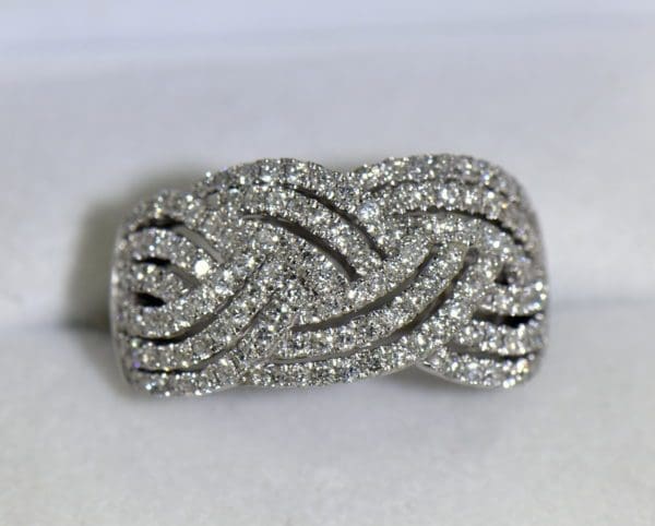 diamond right hand ring with basket weave pattern 1.37ctw white gold 5.JPG
