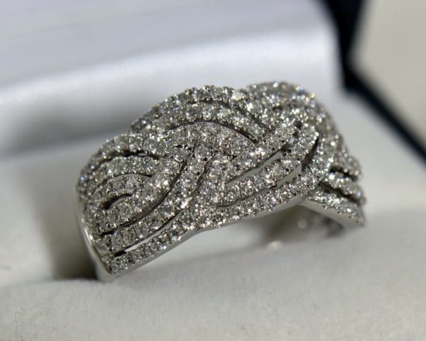 diamond right hand ring with basket weave pattern 1.37ctw white gold 6.JPG