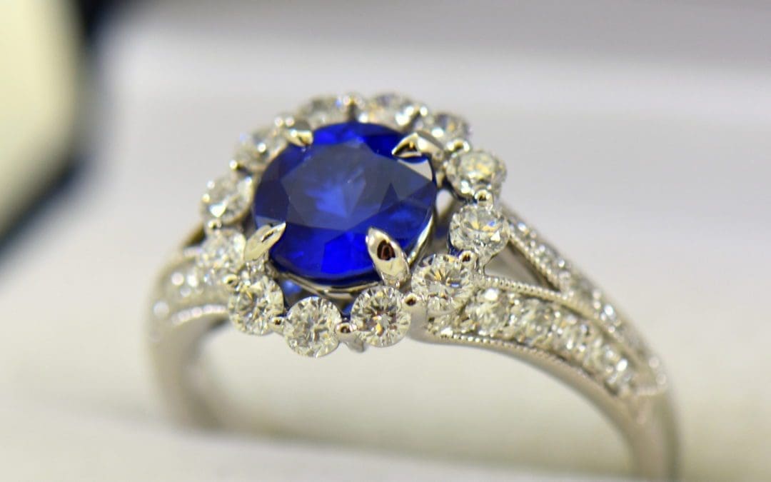 Engagement Rings Sapphire and Diamond