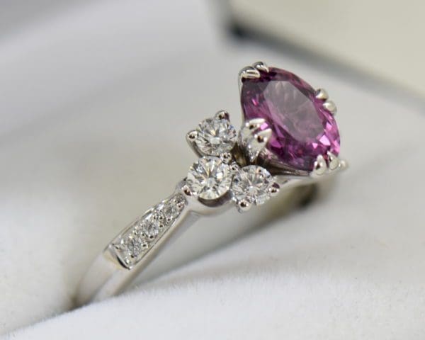 plum purple sapphire and diamond engagement ring in white gold 3.JPG