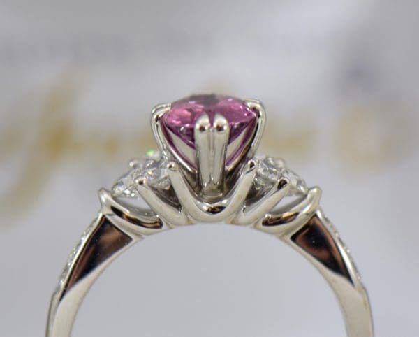 plum purple sapphire and diamond engagement ring in white gold 4.JPG