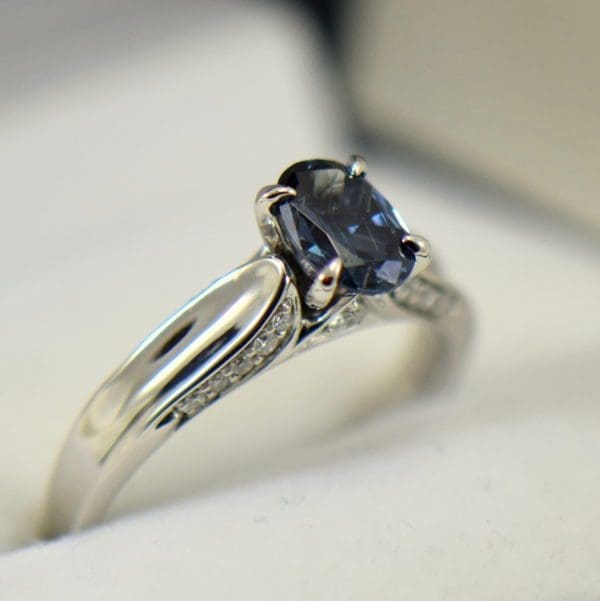 blue garnet engagement ring with madagascar color change garnet and diamonds 2.JPG