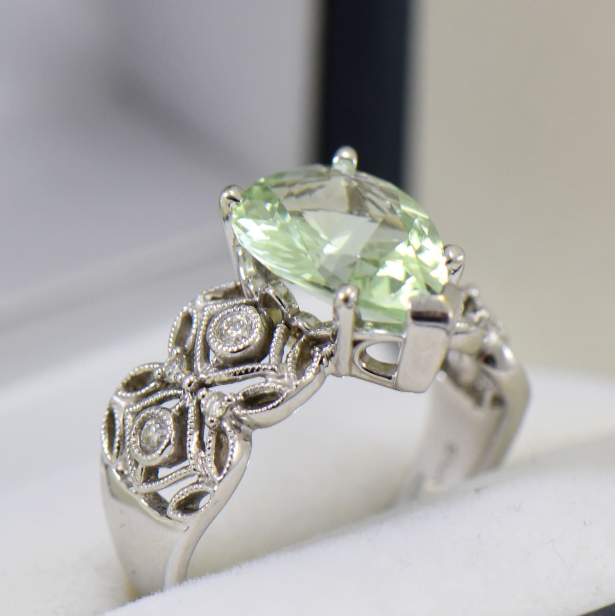 custom filigree ring with pear green beryl 2.JPG