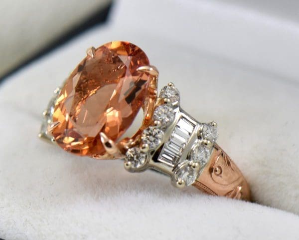 88801177 top gem sherry orange imperial topaz and diamond ring in rose gold 2