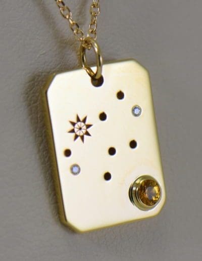 birth month constellation and birthstone pendant in yellow gold 3.JPG