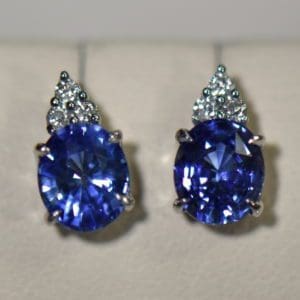 ceylon blue sapphire and diamond stud earrings white gold.JPG