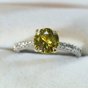 chartreuse engagement ring set with neon yellow chrysoberyl.JPG