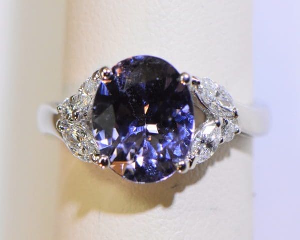 custom platinum ring with color shift violet spinel and diamonds 5.JPG