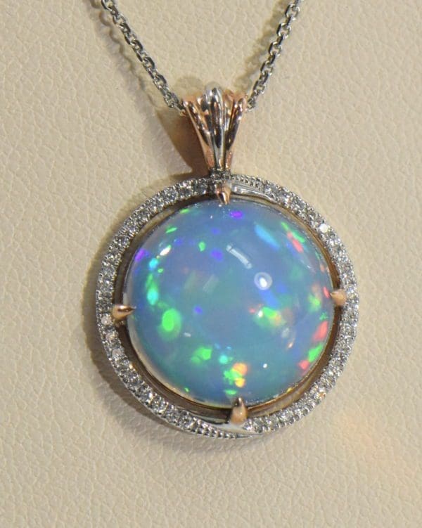 custom rose gold opal pendant with round gem opal ethiopian.JPG