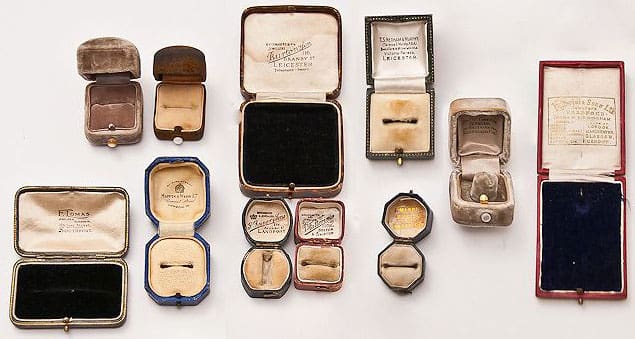 Antique Ring Boxes & Vintage Jewelry Cases