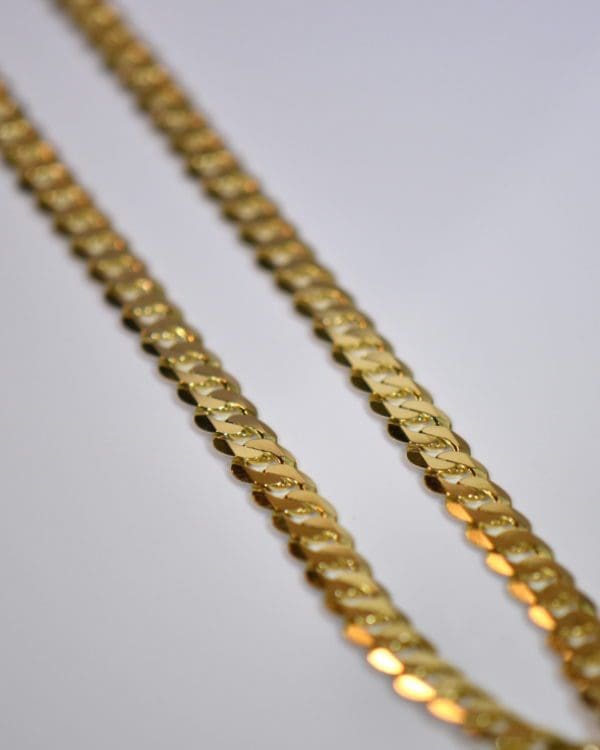flat curb chain cuban link 22 inch heavy gold chain 14k 5.JPG